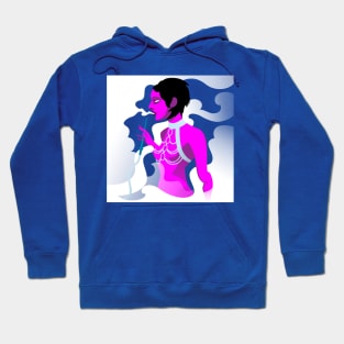 Pink Genie Smoking Hookah Hoodie